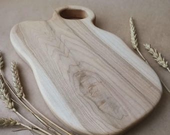 Handmade Maple Charcuterie Board | Asymmetrical Wood Serving Board