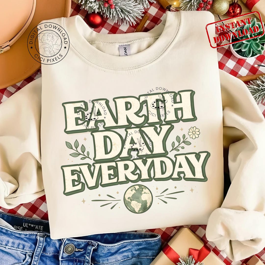 Retro Earth Day Everyday PNG, Groovy Teacher Shirt Design Vintage Eco ...