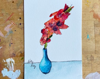 Little Watercolor Flowers #129
