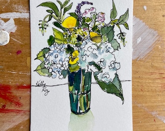 Little Watercolor Flowers #18