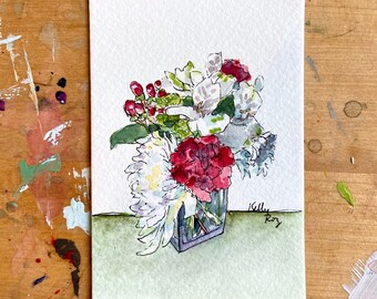 Little Watercolor Flowers #77
