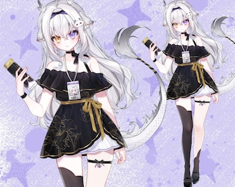 Premade Live2D Vtuber Model: Ready to Use, VTubeStudio Compatible