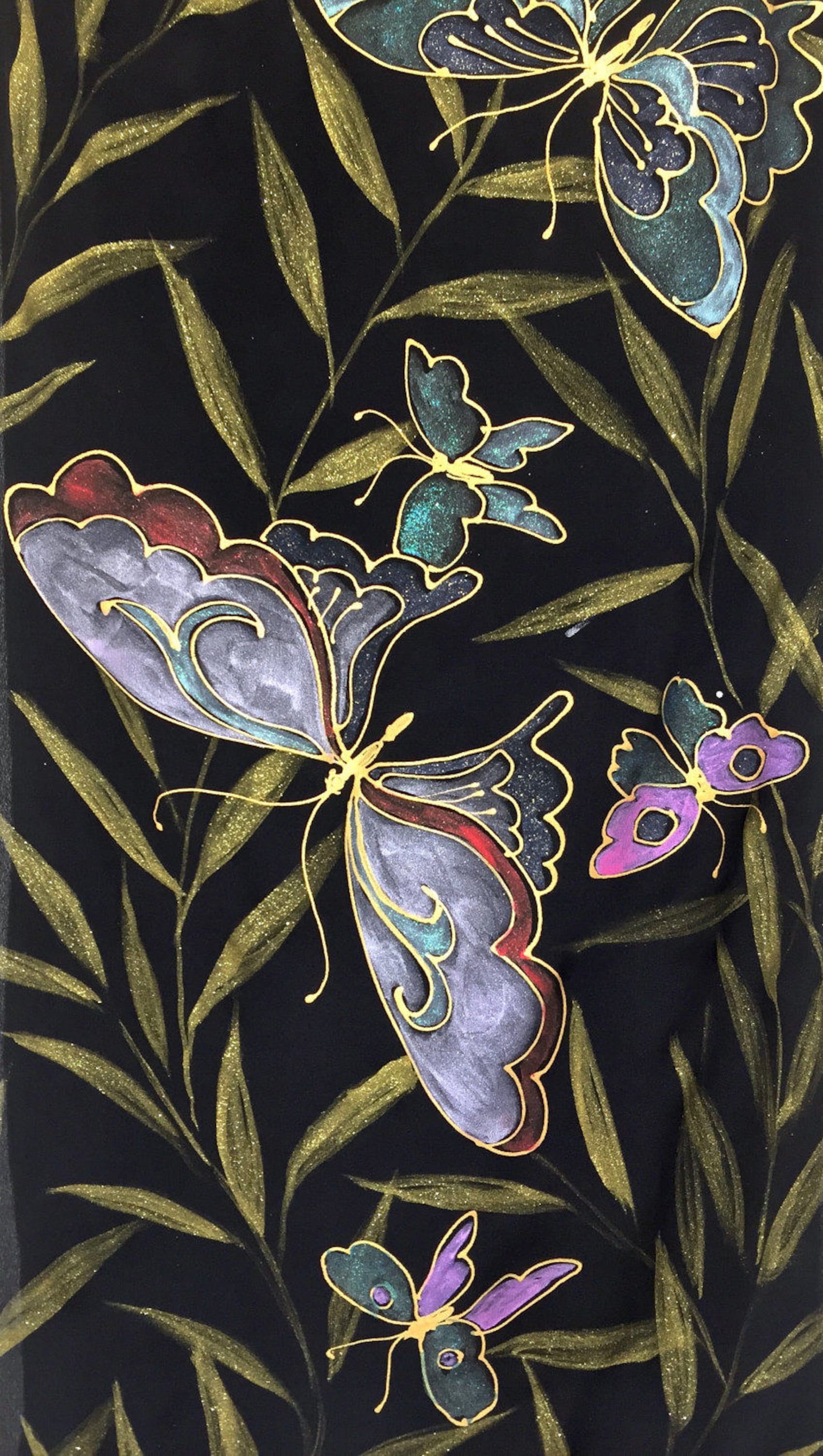 Écharpe Acrylique Carrée Motif Paisley - Style Bohème - Teinte Bordure Turquoise - Fabriqué Au Japon - Comme Neuve