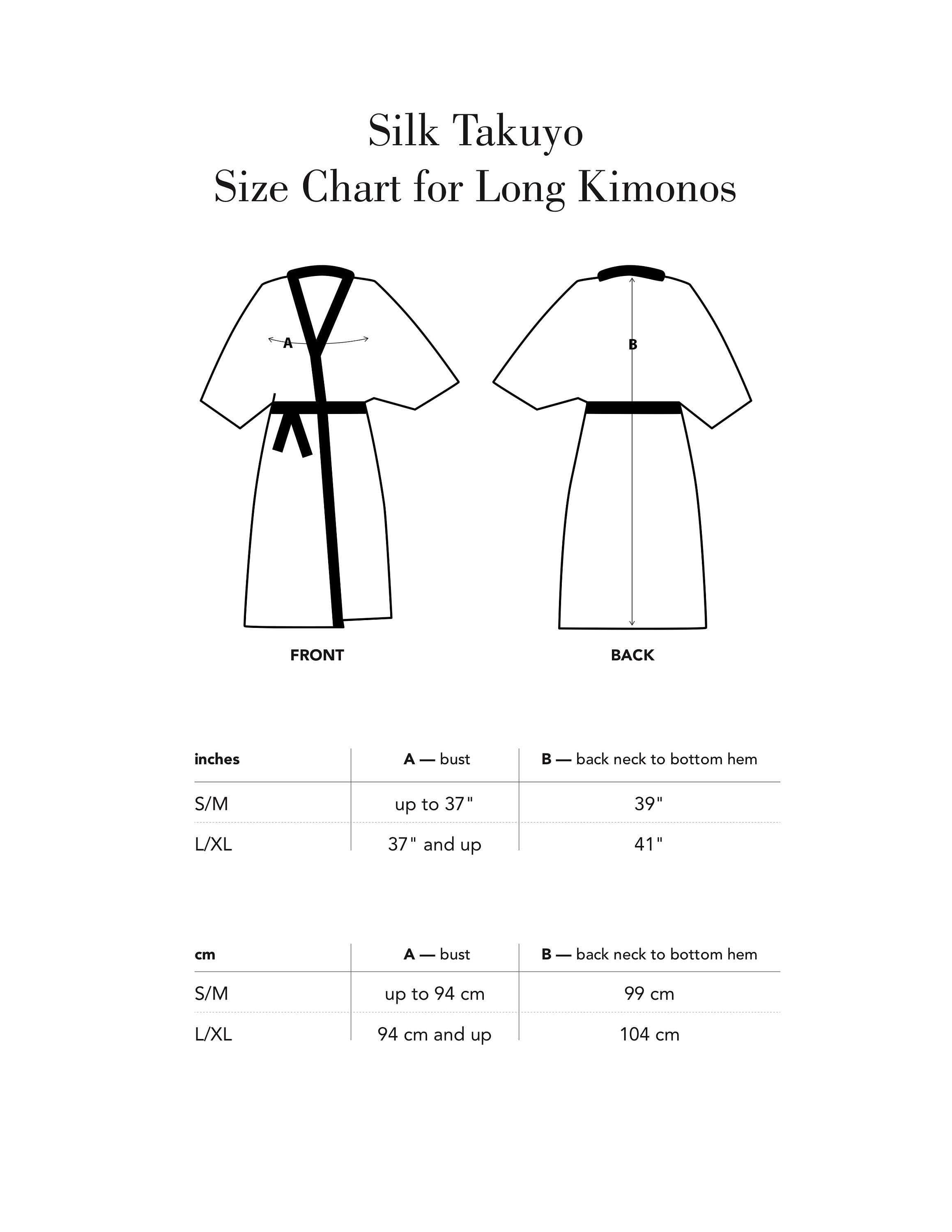 Long Kimono Robe for Women Japanese Robe Peignoir Midnight Etsy