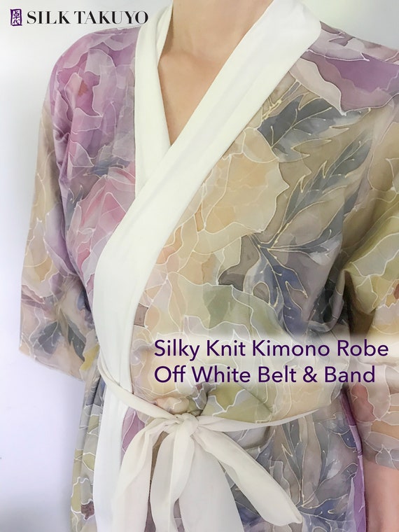 Women's Stretch-Knit Bamboo Kimono Robe