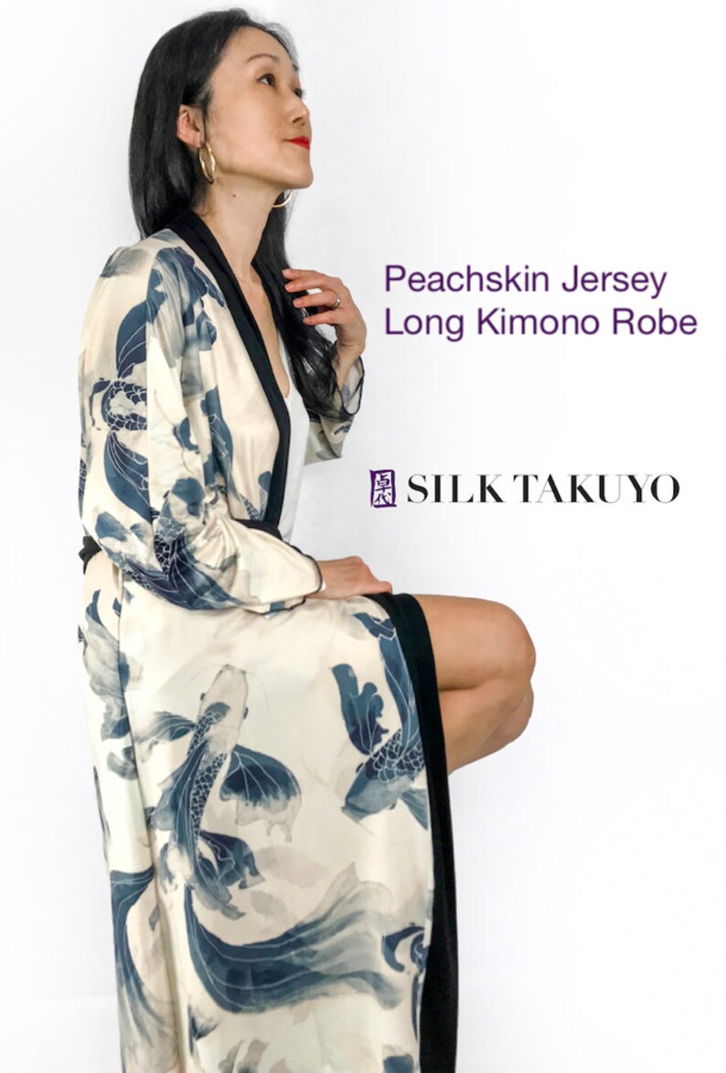March Red Vine Draped Kimono