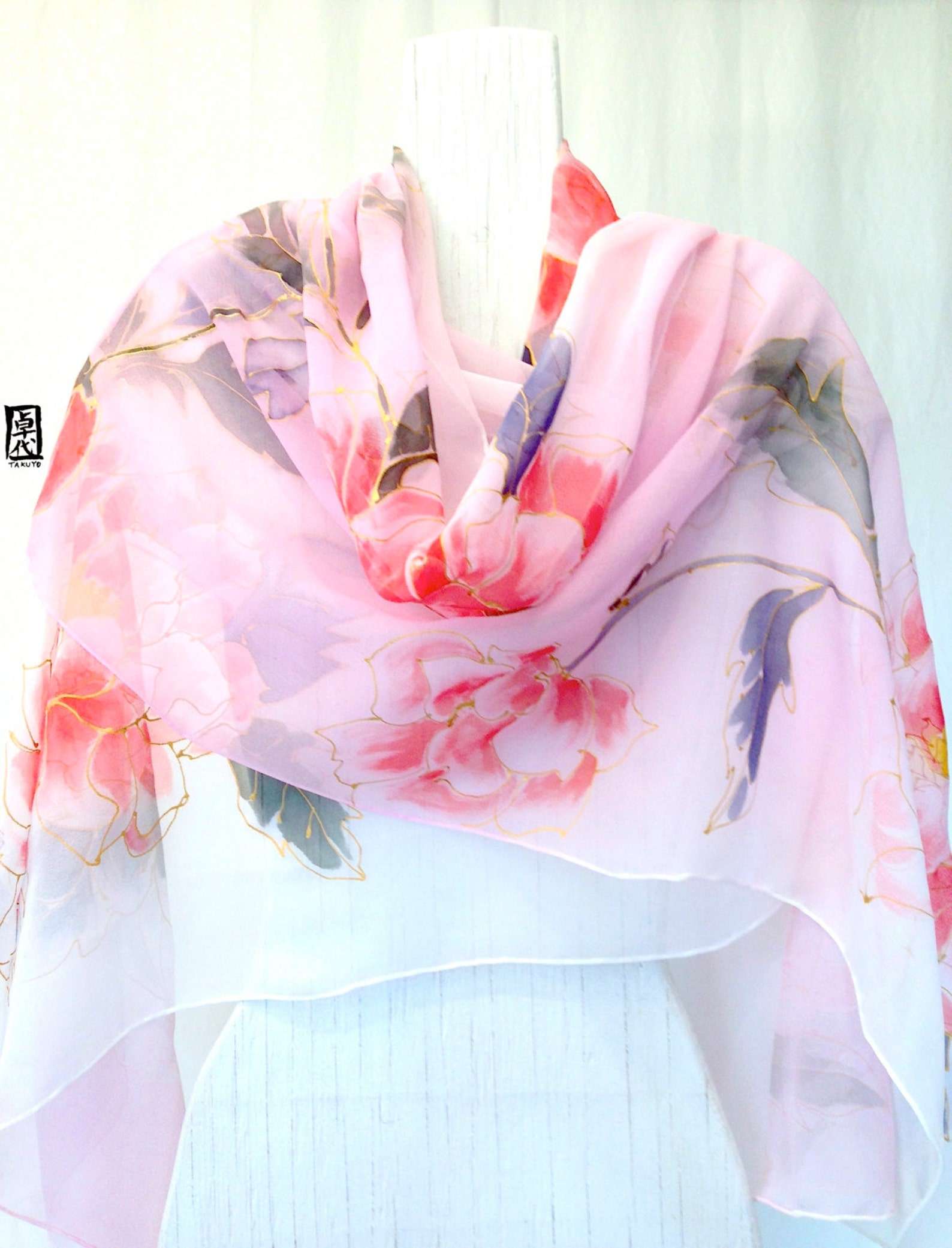 Silk Wedding Shawl Gifts for Wife Silk Chiffon Scarf Silk - Etsy