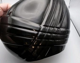 Vintage Haeger Black Ceramic Vase | Mid Century Modern Home Decor