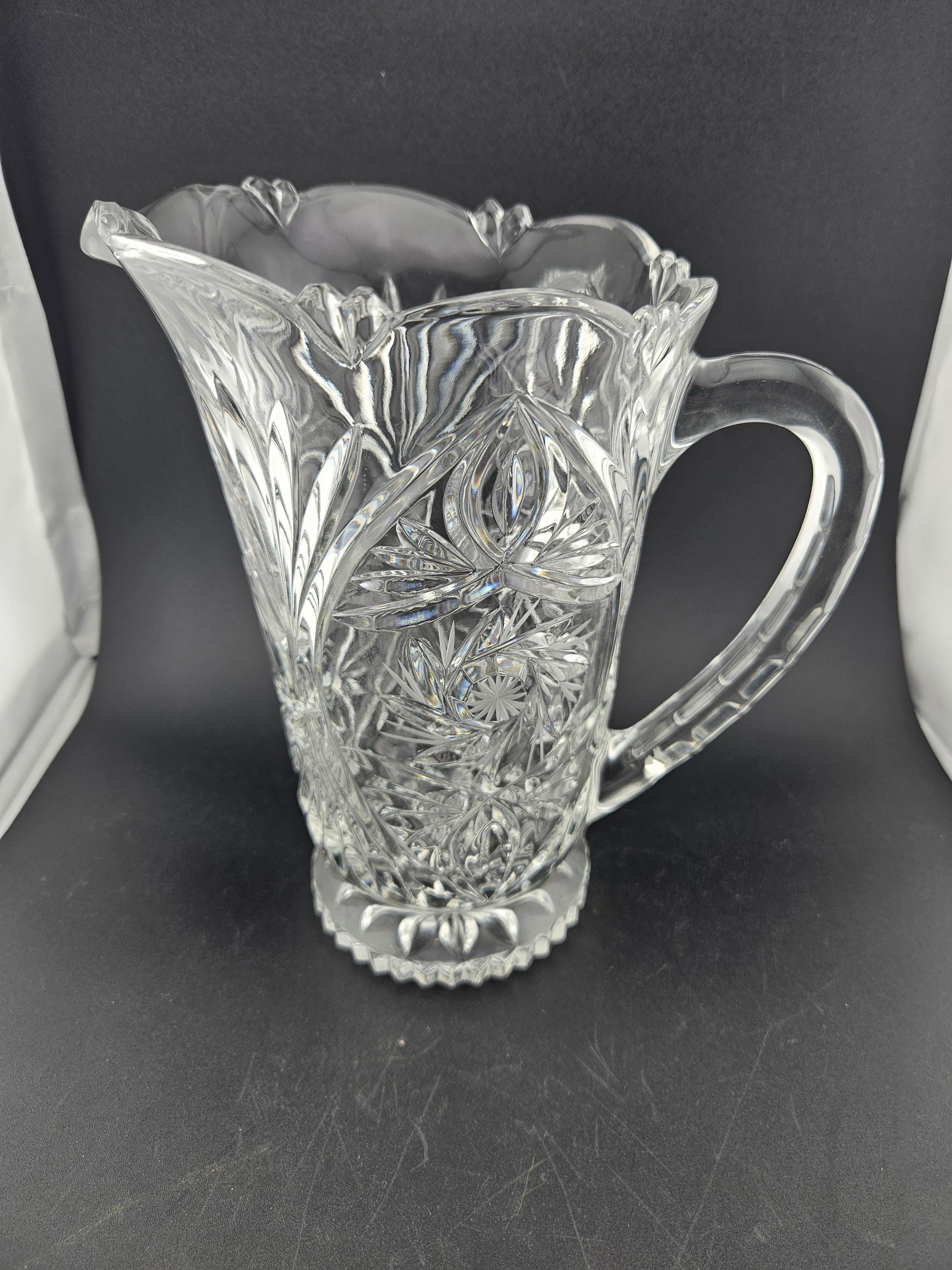 Vintage Heavy Glass Pitchernull