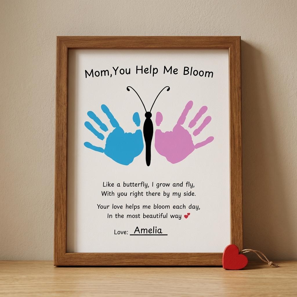Mothers Day Handprint Craft Printable | Kids DIY Poem Template ...