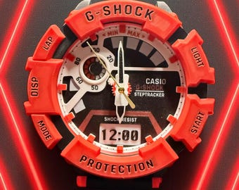 Extragroße G-Style Uhr für die Uhr - 3D-gedruckte Armbanduhr
