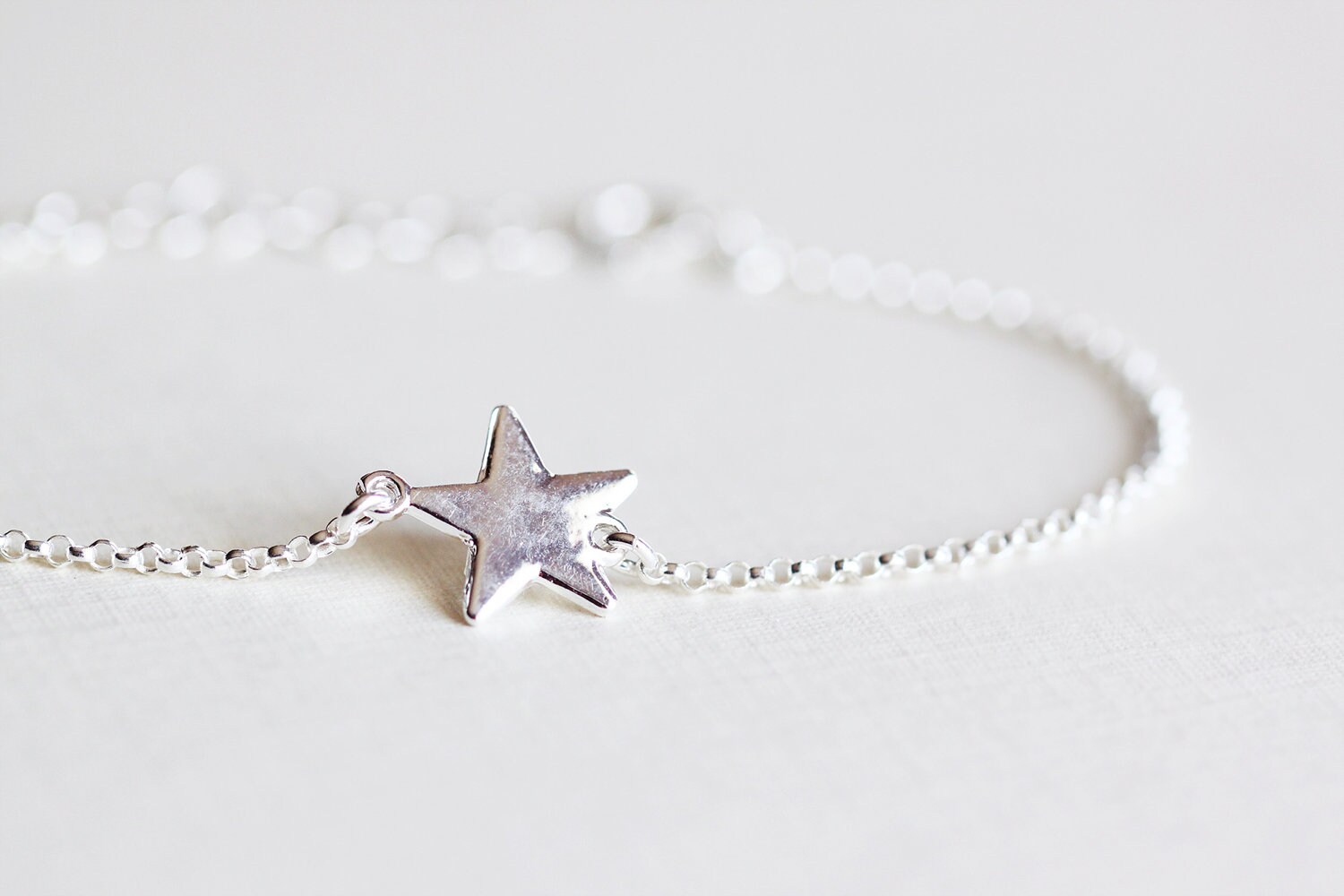Star Bracelet Sterling Silver Wish Star Bracelet
