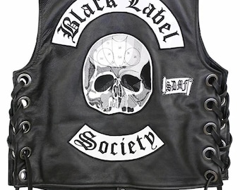 Ultimate Zakk Wylde BLS Vest – Black Label Society Biker Leather