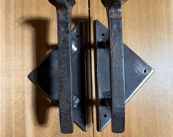Steel Railroad Spike Door Handles