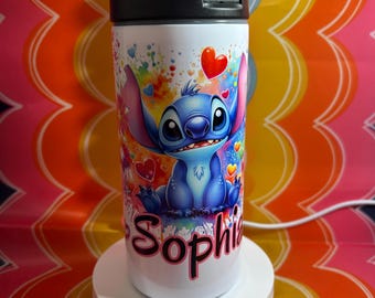 Vaso personalizado de Lilo y Stitch con nombre