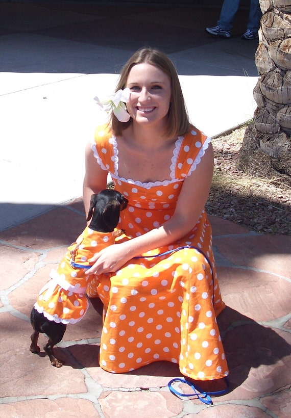 Items similar to 2 Precious Custom Matching dog and owner dresses on Etsy