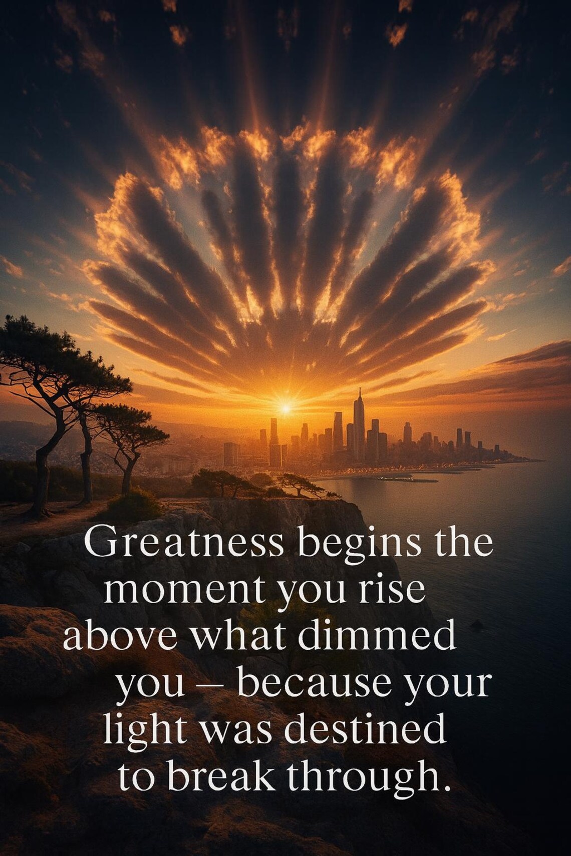 Motivational Quote Wall Art Printable Set – Inspirational Nature & City ...