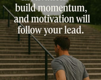 Motivational Affirmation Print: Build Momentum