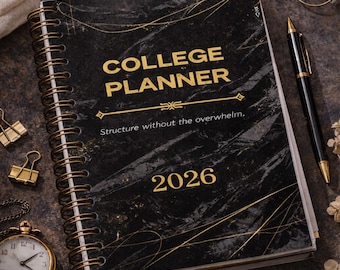 College Freshman Planner 2025 – Academic Organizer, Study Schedule (PDF Download)