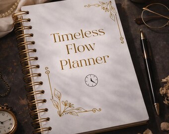 Undated Digital Planner | Timeless Flow, Minimalist Design (PDF Printable)