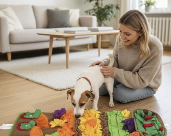 Tappetino olfattivo per cani – Giocattolo interattivo per alimentazione lenta e arricchimento ambientale