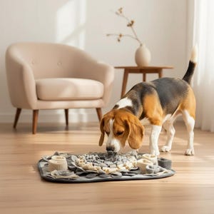 Interactive Dog Snuffle Mat, Slow Feeder, Foraging Training Toy, Boredom Relief, 43cm x 64cm image 3