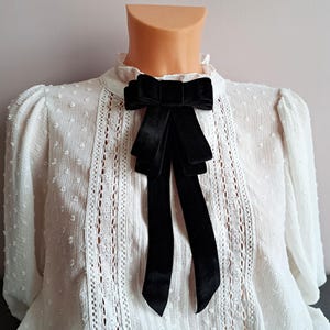 Cravatta A Fiocco Uomo In Seta E Strass – Spilla Per Camicia Elegante – Lunghezza Regolabile – Unisex Per Occasioni Formali