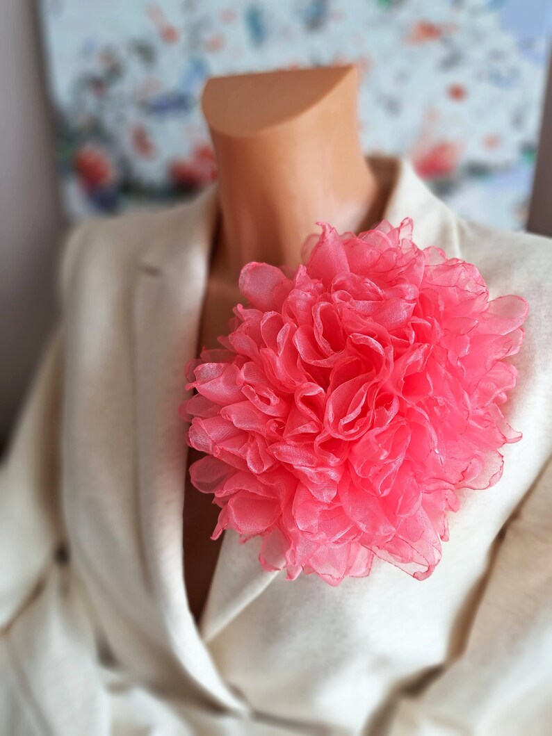 LOZTBUE 1 Pièce De Broche De Fleurs De Roses, Grande Broche