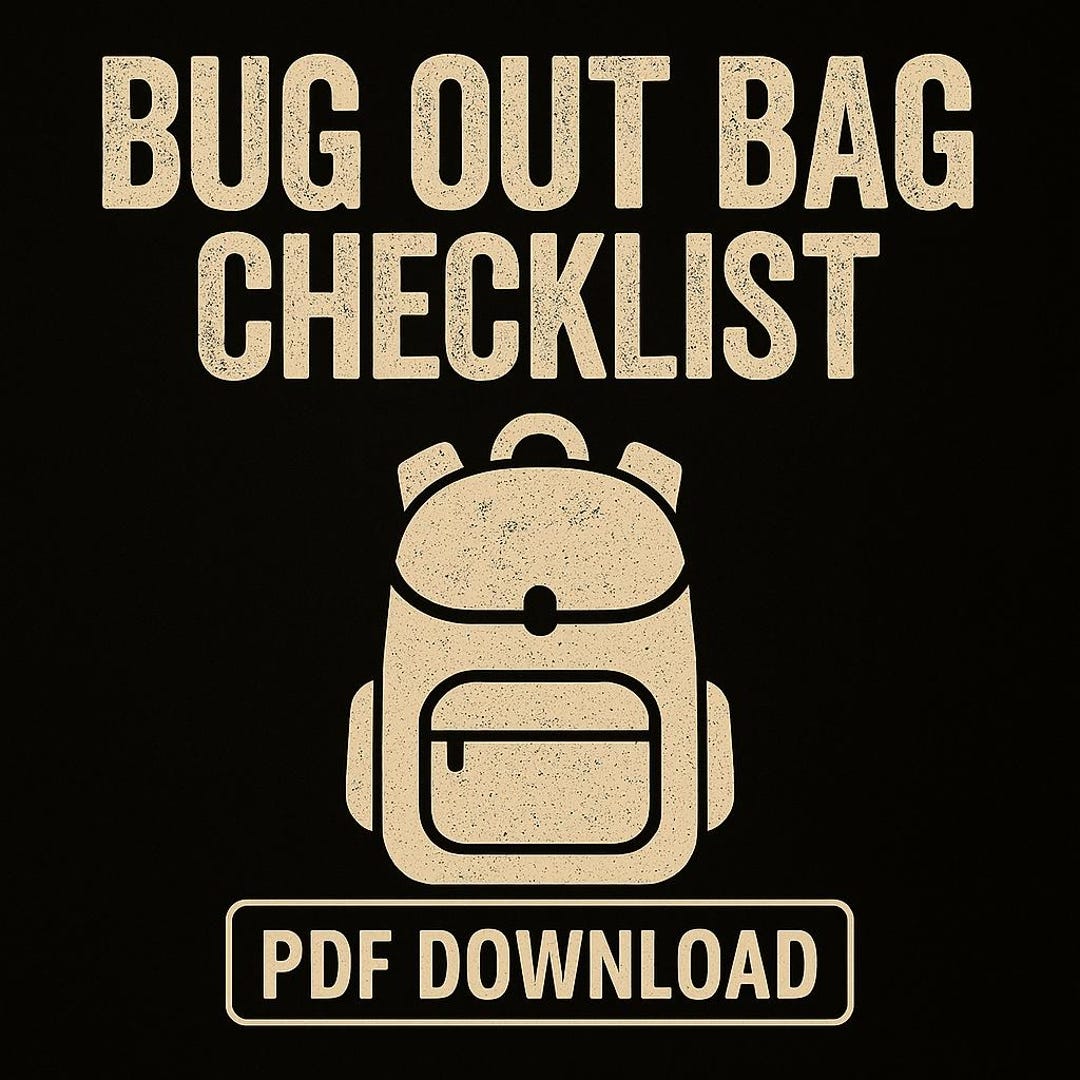 Bug-out Bag Checklist – Printable PDF - Etsy