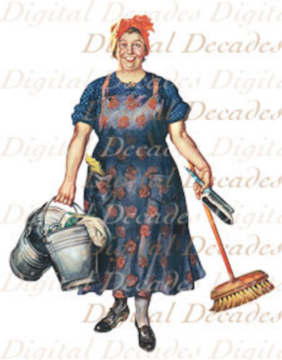 Retro Cartoon Comic Woman With Broom Cleaning Maid Mother - Etsy Israel Retro Cartoon Comic Woman With Broom Cleaning Maid Mother - Etsy Israel