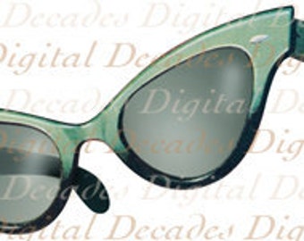 Gafas de sol polarizadas para la playa - Imagen digital - Ilustración de arte vintage