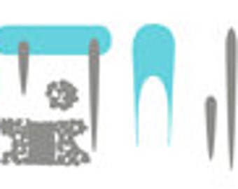 Blue Heaven Mid-Century Atomic Modern - Imagen Digital - Ilustración de Arte Vintage