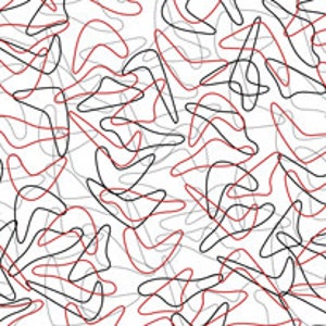 Mid-Century Modern Boomerang Atomic Background - Digital Image - Vintage Art Illustration