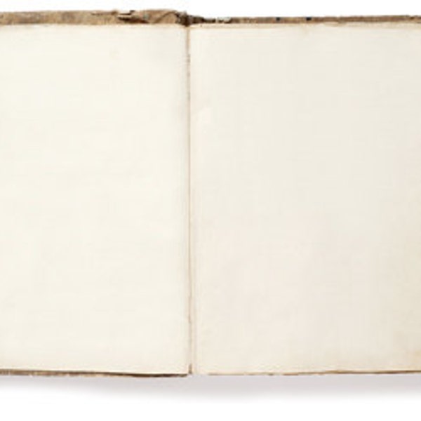 Old Open Book Antique Shabby Blank Pages - Digital Photo Image - Instant Download