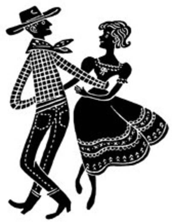 Couple Man Woman Dancing Retro Cartoon Comic Vintage Art Etsy