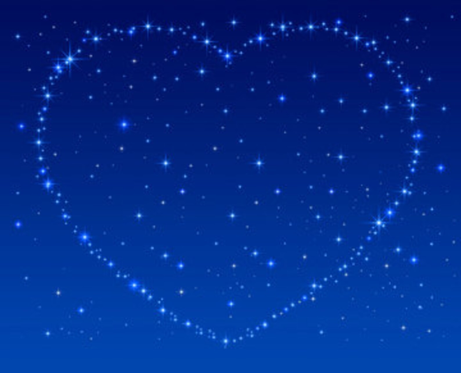 Heart Made of Stars Night Sky Digital Image Vintage Art Illustration Etsy