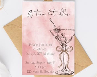 A Tini Bit ältere Geburtstagseinladung Digital Download vollständig anpassbar