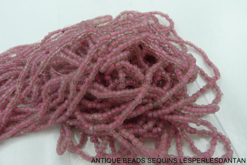 antique hank 1920s seed glass beads 140 1.7mm