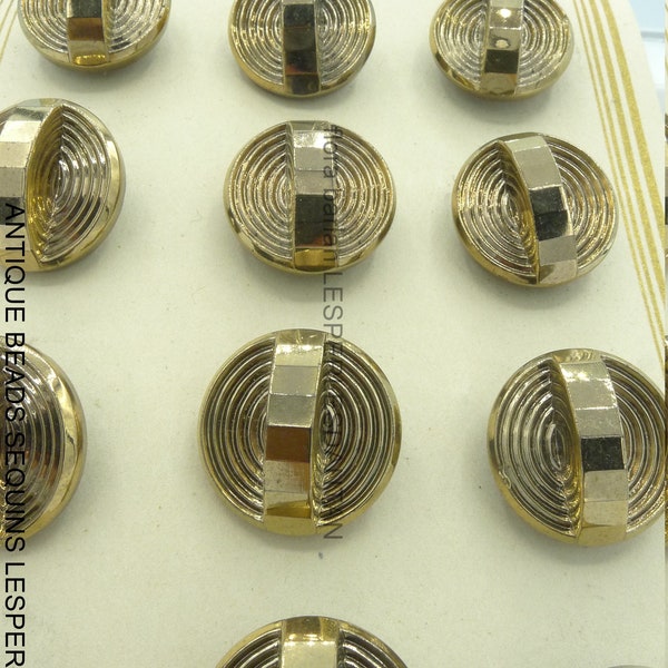 22MM 12 buttons vintage czech glass