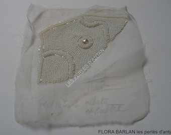 antique beaded  applique 1930