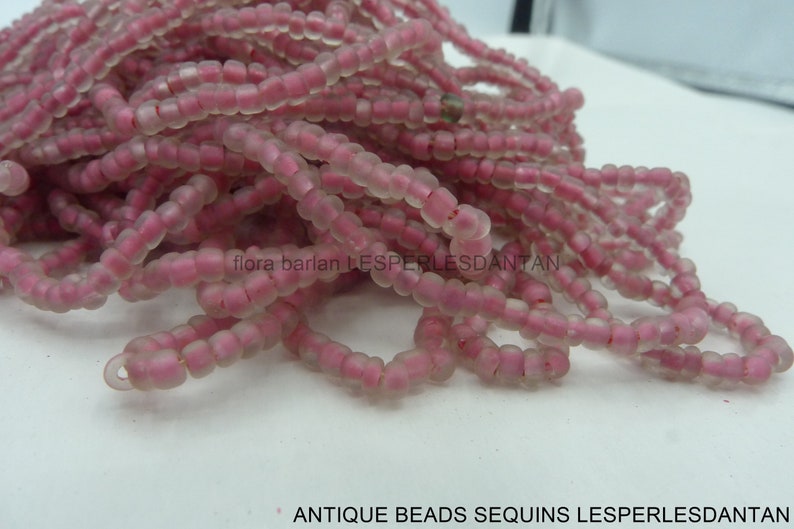 antique hank 1920s seed glass beads 140 1.7mm