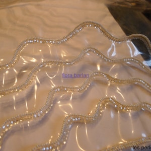 vintage beaded project rigid plastic bag