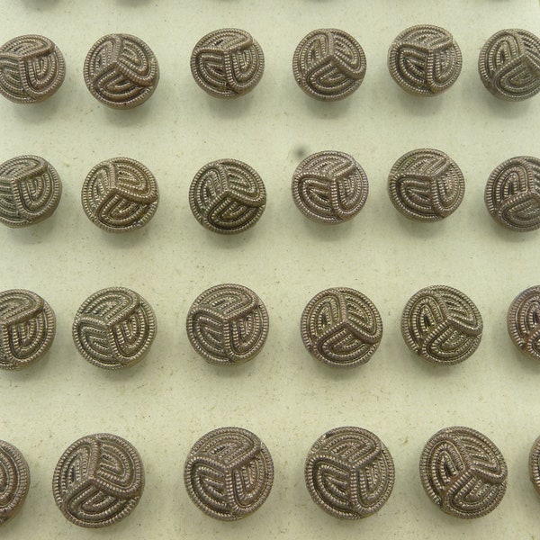 11mm 36glass buttons czech vintage glass