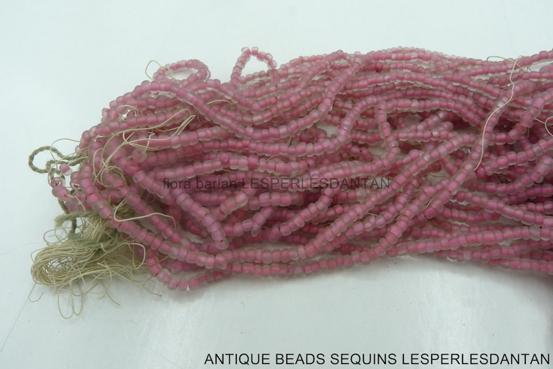 antique hank 1920s seed glass beads 140 1.7mm