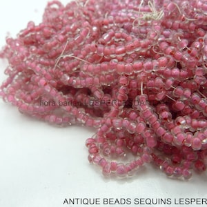 seed glass beads 17/0 (1.1mm) antique hank 1920s
