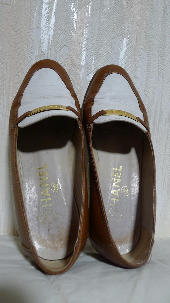 chanel shoes mocassins vintage