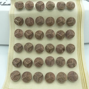 10mm 36glass buttons czech vintage glass
