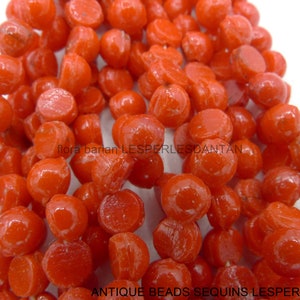 240 Cabochons antik 11 Faden vintage Glasperlen Nailhead