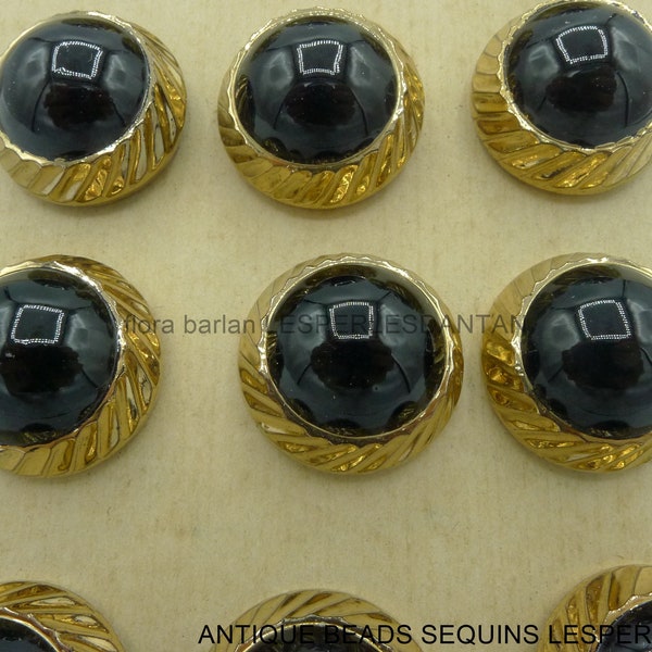 22mm 12glass buttons czech vintage glass