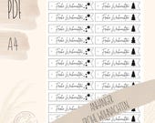 Digitale Anhänger Frohe Weihnachten | Geschenkanhänger Weihnachten PDF | DIY Geschenk Tags | Sofortdownload